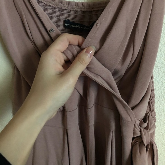 NWT Abercrombie & Fitch Pink Wrap Front Romper - Picture 5 of 5